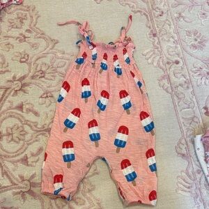 Adorable Ice Pop Print Kids Romper spearmint baby